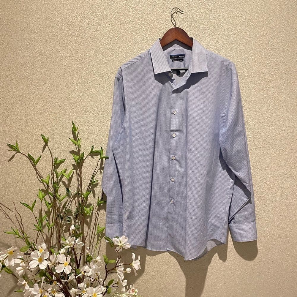 Geoffrey Beene Men Button Down Long Sleeve size 17 1/2-34/35